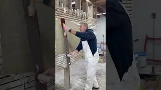 How to use a Darby for Plaster Walls #limeplaster #traditionalplaster #artofthetrade