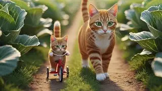 &ldquo;Ginger Kitten&rsquo;s Broken Tricycle  Heartwarming Miniature Cat Story with Mama Cat&rdquo;