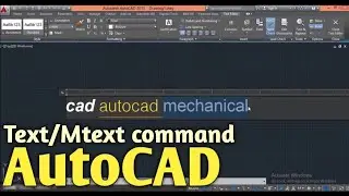 Text and MTEXT Command in AutoCAD | Autocad | Practical Life
