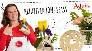 Einfache Tonarbeiten f&uuml;r fachfremde P&auml;dagog*innen: Blumenspirale & Blumenhalter zum Muttertag