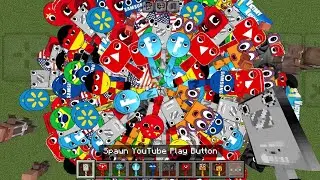 too much Sprunki OC YouTube Play Button added in Minecraft PE