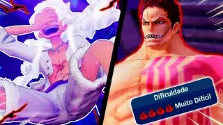 JOGUEI TODAS AS LUTAS DO LUFFY NO MELHOR JOGO DE ONE PIECE MÁS USANDO O GEAR 5 NO MUITO DIFÍCIL...