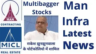 Man Infra Share Latest news, Multibagger Stocks JhunJhuwala's portfolio,@CreateWealthGuidance