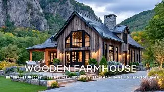 Modern Wooden Farmhouses | Minimalist & Sustainable Home Design Trends