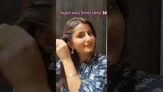 Quick front hairstyle with kurti #hairideas #hairstyle #fyp #trending #youtubeshorts #ashortaday