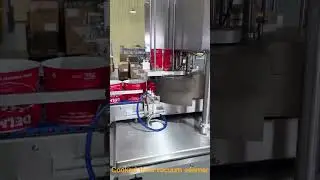Cooked Food Vacuum Seamer Machine, Canning Food Sealer Equipment, Seafood Can Closing with Vacuum