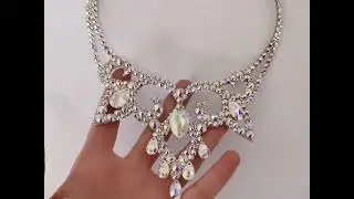 Necklace for ballroom dance and belly dance by Alina Dance Jewelry