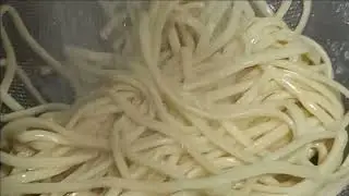 부추오이겉절이 와 사골칼국수
