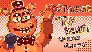 [FNAF/Blender] Stylized Toy Freddy | 3D Model Showcase