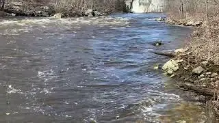 Dam in Ellsworth Maine, April 10th, 2025
