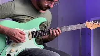 Electric Guitar Etude 12 - Arpeggios Sweep Picking Clean Guitar
