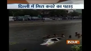 2 dead, 5 rescued after garbage dump caves in at Delhi's Ghazipur landfill