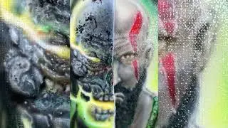 Airbrush painting technique Kratos God Of War
