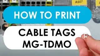 How to Print Cable Tags MG-TDMO with Cembre MG4