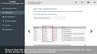 Как использовать LXPM Lite v2 для создания RAID-массива