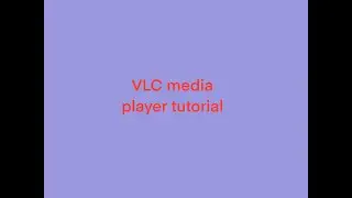 file conversion tutorial using VLC
