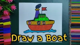 HOW TO DRAW A BOAT | EASY DRAWING FOR CHILDREN | YOU DRAW EVERYTHING