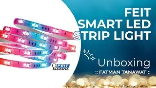 How to Install the FEIT ELECTRIC Wi-Fi Smart 16' LED Strip Light | Unboxing and Installation