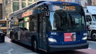 MTA: Orion 07.501 NG Hybrid [3951], NovaBus LFS Hybrid [9865], New Flyer XDE40 [9438] M98 buses