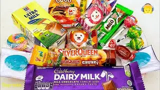 Some Lots of Candies, Dairy Milk Yupi candy CUCU opening ASMR