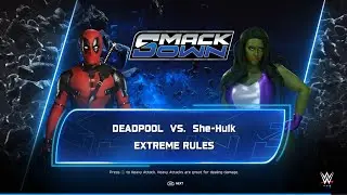 Deadpool vs She Hulk Full Match WWE2K25 