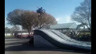 Go Green Live Clean BMX pros shredding for the kiddos!!! @kevinsonnamaker @schoolassembly