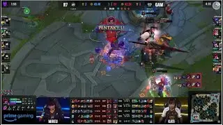 Slayder Pentakill | R7 vs GAM | Worlds 2023 Play In Stage Day 4