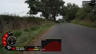 Garmin VIRB Edit - Relative shallow climb to Stone, Gloucestershire