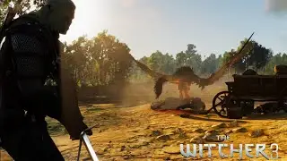 The Witcher 3 Boss Fight Scene (4k ULTRA HD)