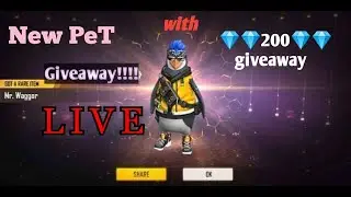Free Fire New Pet Giveaway ll Diamond ll 100 Subscribe Goal ll