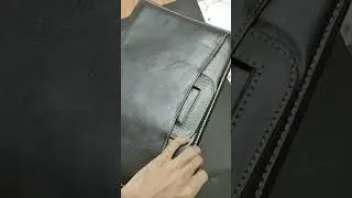 Leather handle documents file folder #bag #office #leather #shorts