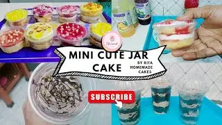 Jar and Mini Cute jar Cake/ Leftover jar cake ideas and tricks