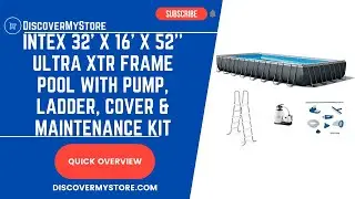 Intex 32' x 16' x 52'' Ultra XTR Frame Pool Set with Pump, Ladder, Cover & Maintenance Kit