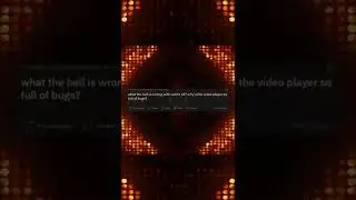 what the hell is wrong with reddit UI whys the video player so full of bugs