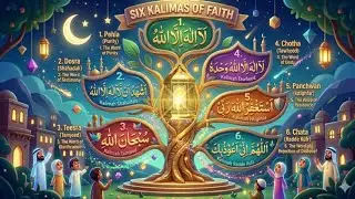 1 to six kalimas in islam |#youtubeshorts #shorts #shortsfeed 