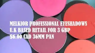 THE MOST PIGMENTED EYESHADOWS IN THE WORLD?! Melkior Professional Eyeshadow swatches