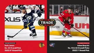 Seth Jones Traded to The Blackhawks! (CRAZY CONTRACT)