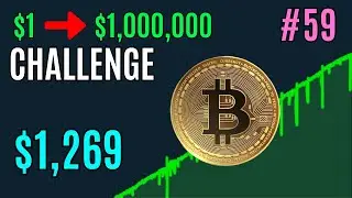 Investing Gambling Profits in Bitcoin: $1 to $1,000,000 Challenge GAMBLING (PART 59)