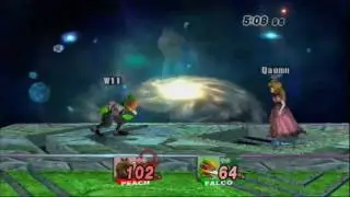 Brawl+: Qaomen (Peach) vs Wingcapman (Falco)