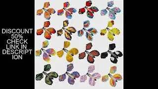 10PCS Random Color Magic Flying Butterfly Wind Up Toy Bookmark Internet Celebrity Colorful Butterfly
