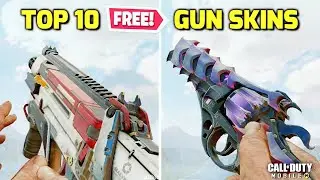 TOP 10 BEST FREE EPIC GUN SKINS in CALL OF DUTY MOBILE!!