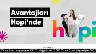 İhtiya&ccedil;ların Boyner'de, Avantajları Hopi'nde! 😎