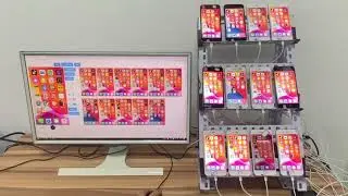 #苹果手机免越狱群控#iOS群控投屏 电脑控制手机演示纸飞机@sk58023