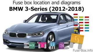 Fuse box location and diagrams: BMW 3-Series (2012-2018)