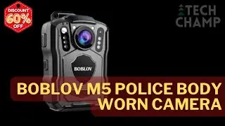 BOBLOV M5 Bodycam Chest Camera IP67 Waterproof