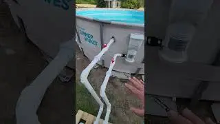 Hard piping an intex sand filter to an above ground summer waves pool!