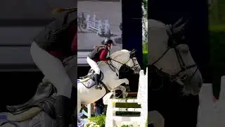 Spectacular Slow Motion Jump: Helite Rider's Graceful Horse Show Performance 😍😍