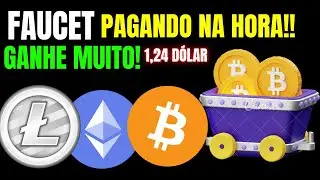 MELHOR FAUCET DE 2025, PAGOU 1,24 D&Oacute;LAR EM BITCOIN. #bitcoin #binance