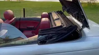2002 BMW M3 Top Going Down