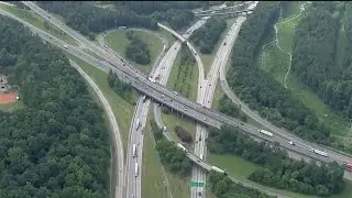 Crews to begin overnight lane closures near I-285 and I-20 West interchange